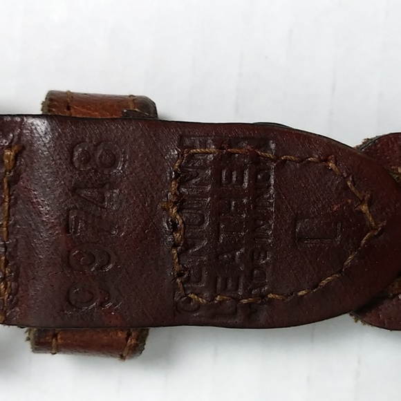 Women's Belts Genuine Leather Size L Bundle Of 2 Blk/Brown Casual Boho - Picture 8 of 8